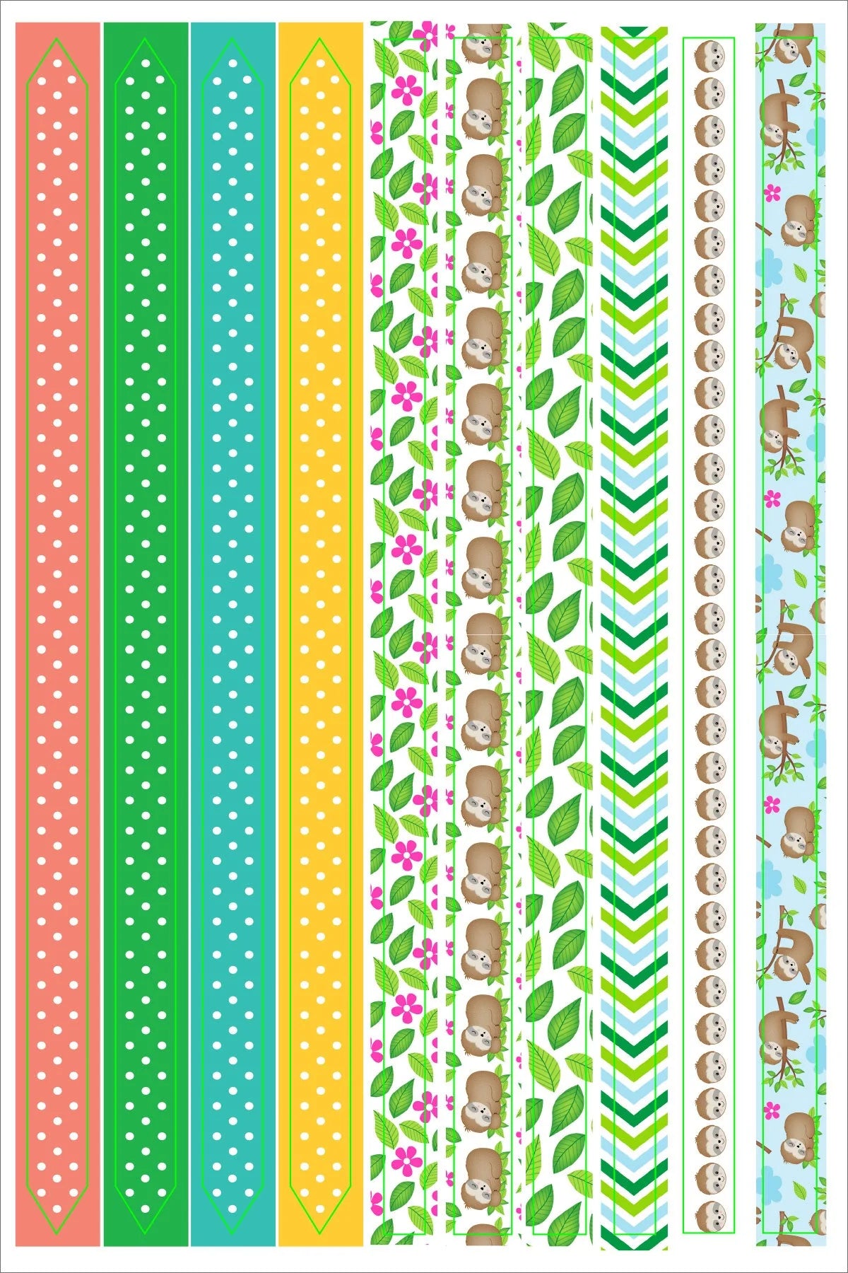 Essentials Sloth Planner Stickers
