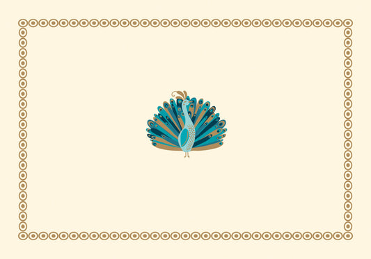 Peacock Blank Boxed Cards