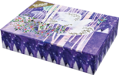 Watercolour Dove Holiday Deluxe Boxed Cards