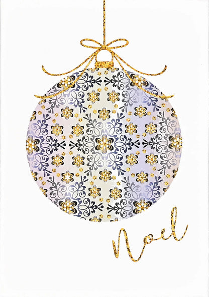 Filigree Ornament Holiday Half Boxed Cards