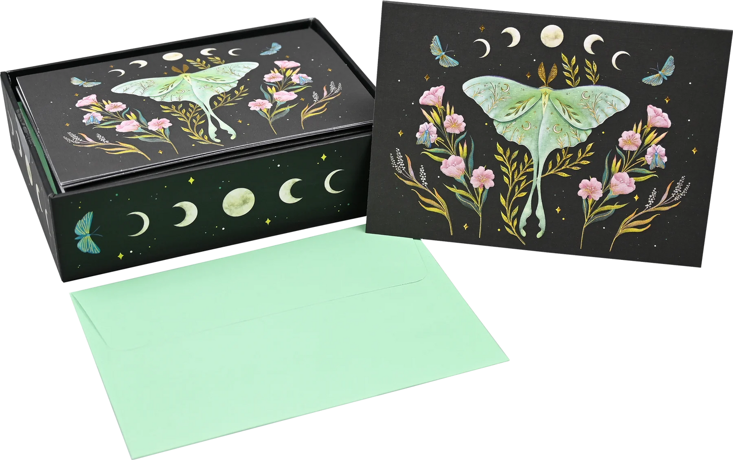 Luna Moth Blank Boxed Cards