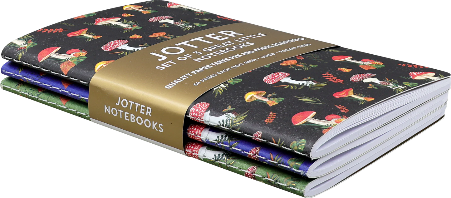 Jotter Mushrooms Notebook Set of 3