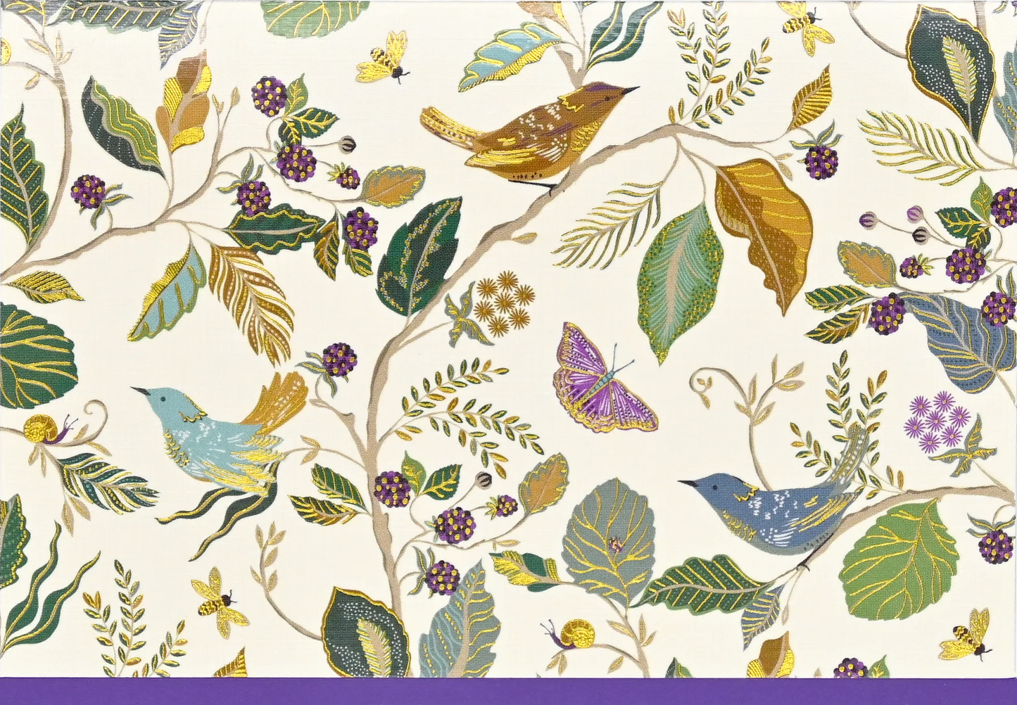 Birds and Berries Blank Boxed Cards