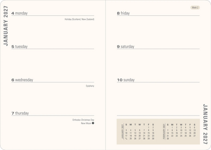 2027 Mushrooms Weekly Planner