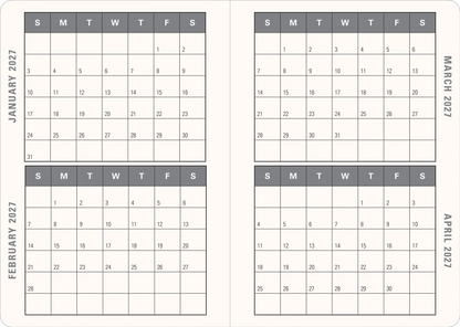 2027 Cottage Garden Weekly Planner