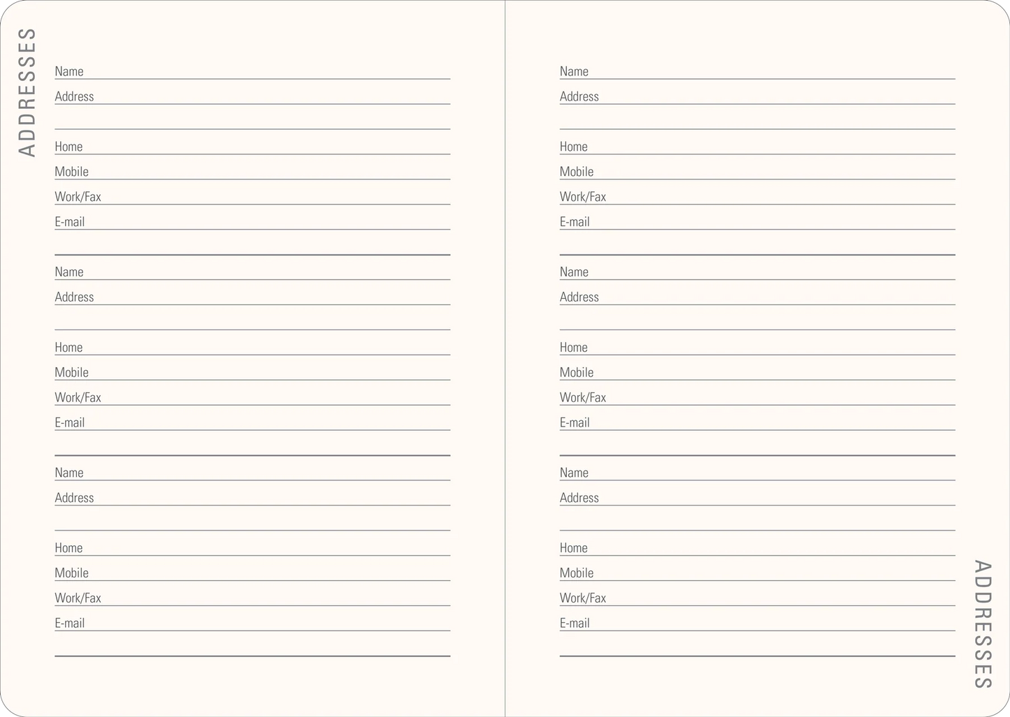 2027 Cottage Garden Weekly Planner
