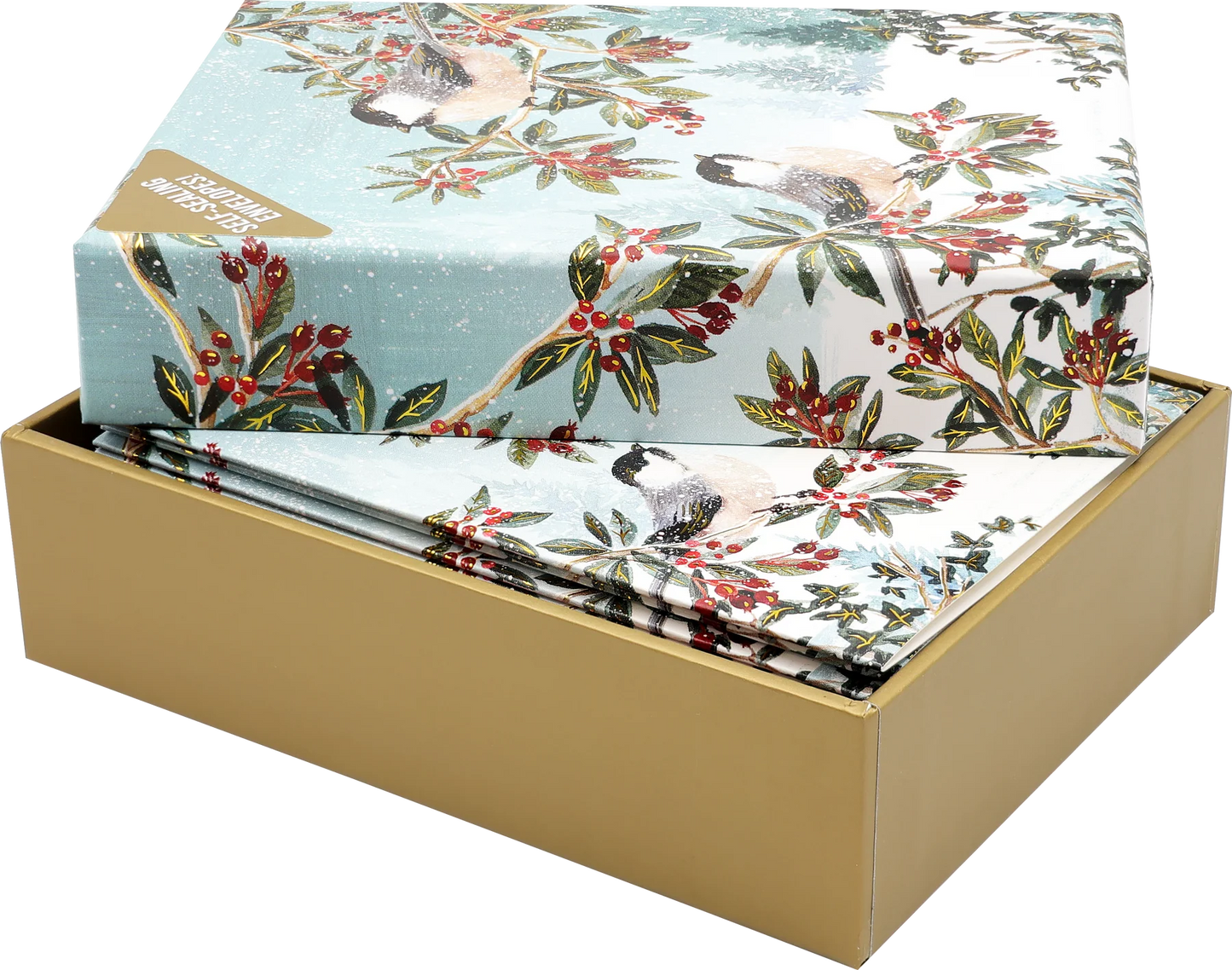 Chickadees in the Snow Small Boxed Holiday Cards