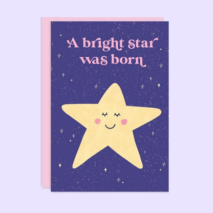 A Bright Star Was Born Card