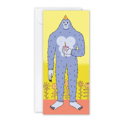 Yeti Panoramic Greeting Card