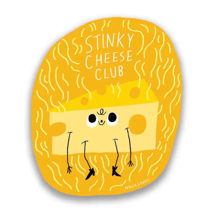 S110 Stinky Cheese Club Waterproof Vinyl Sticker