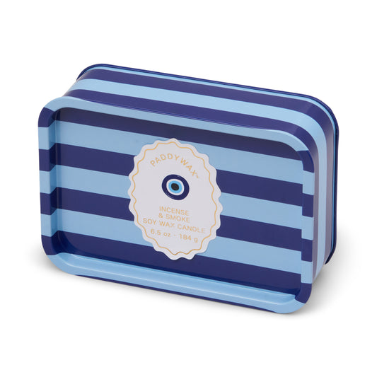 A Dopo Printed Tin Eye Candle