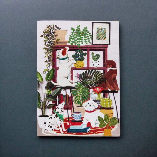 Dogs All Around Laser Cut Card