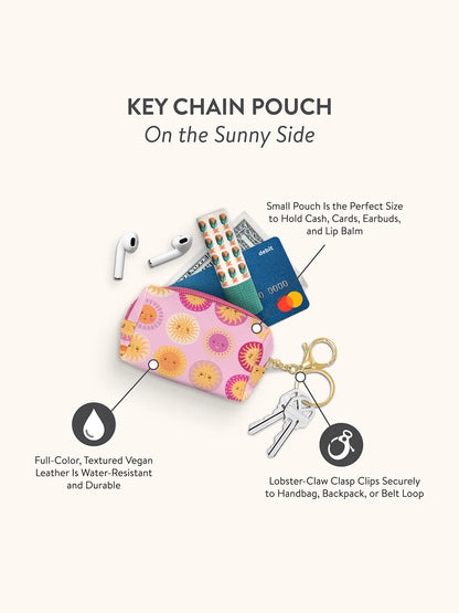 On The Sunny Side Keychain Pouch