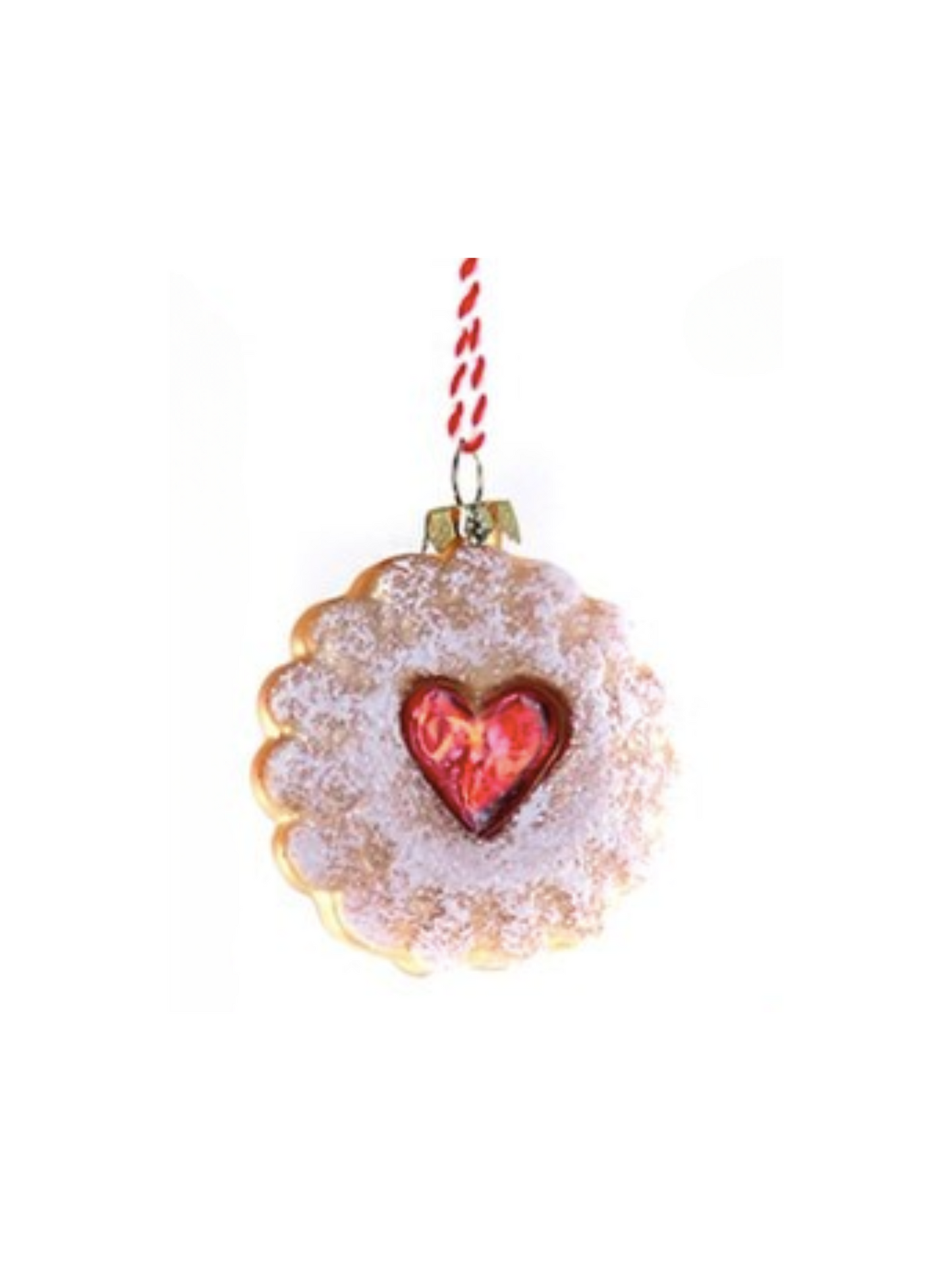 Christmas Cookie Box Glass Ornament