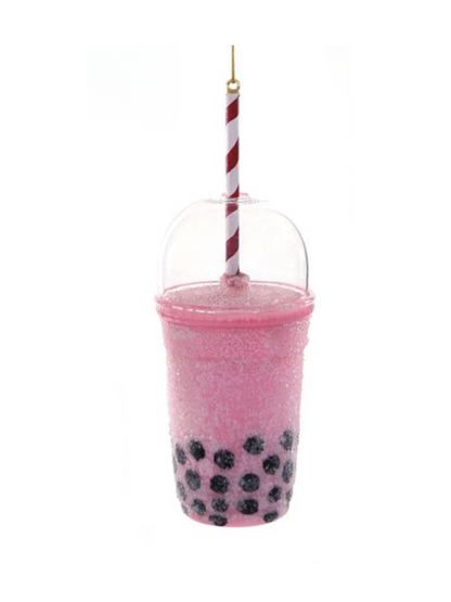Boba Tea Glass Ornament