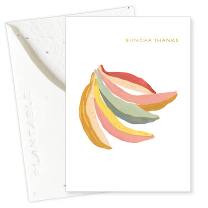 Bananas Sprout Mini Greeting Card