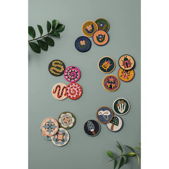 Beaded Amulet Coaster Set of 4