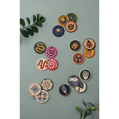 Beaded Amulet Coaster Set of 4