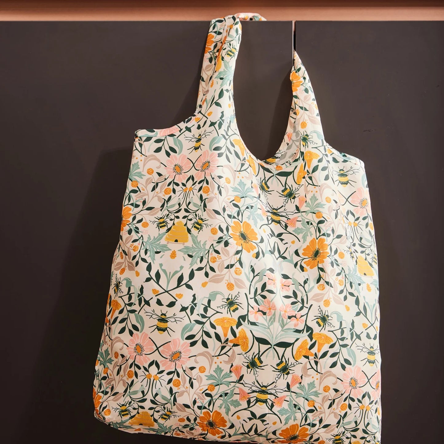 Bee Bloom Roll-up Bag