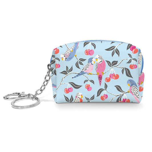 Birds in the Cherry Tree Keychain Pouch