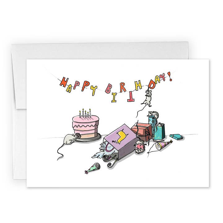 Birthday Rats Card