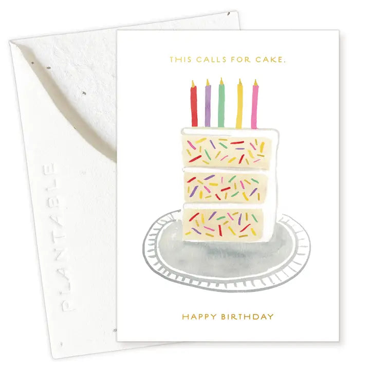 Birthday Slice Sprout Mini Greeting Card