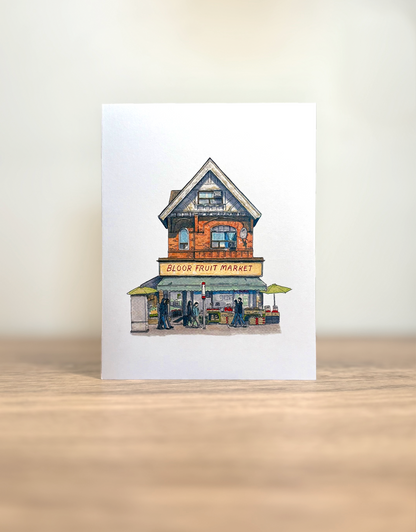 Bloor Fruit Market Greeting Card