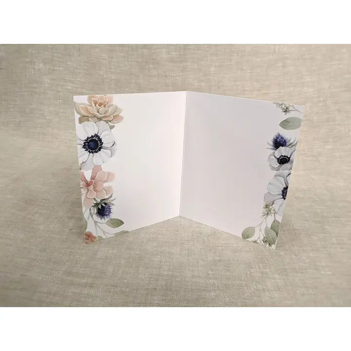 Blush Botanical Floral Card