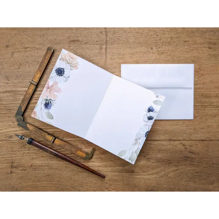 Blush Botanical Floral Card