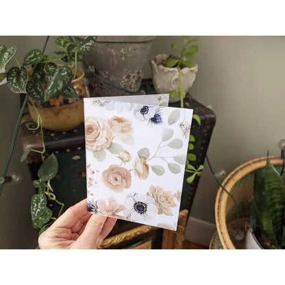 Blush Botanical Floral Card