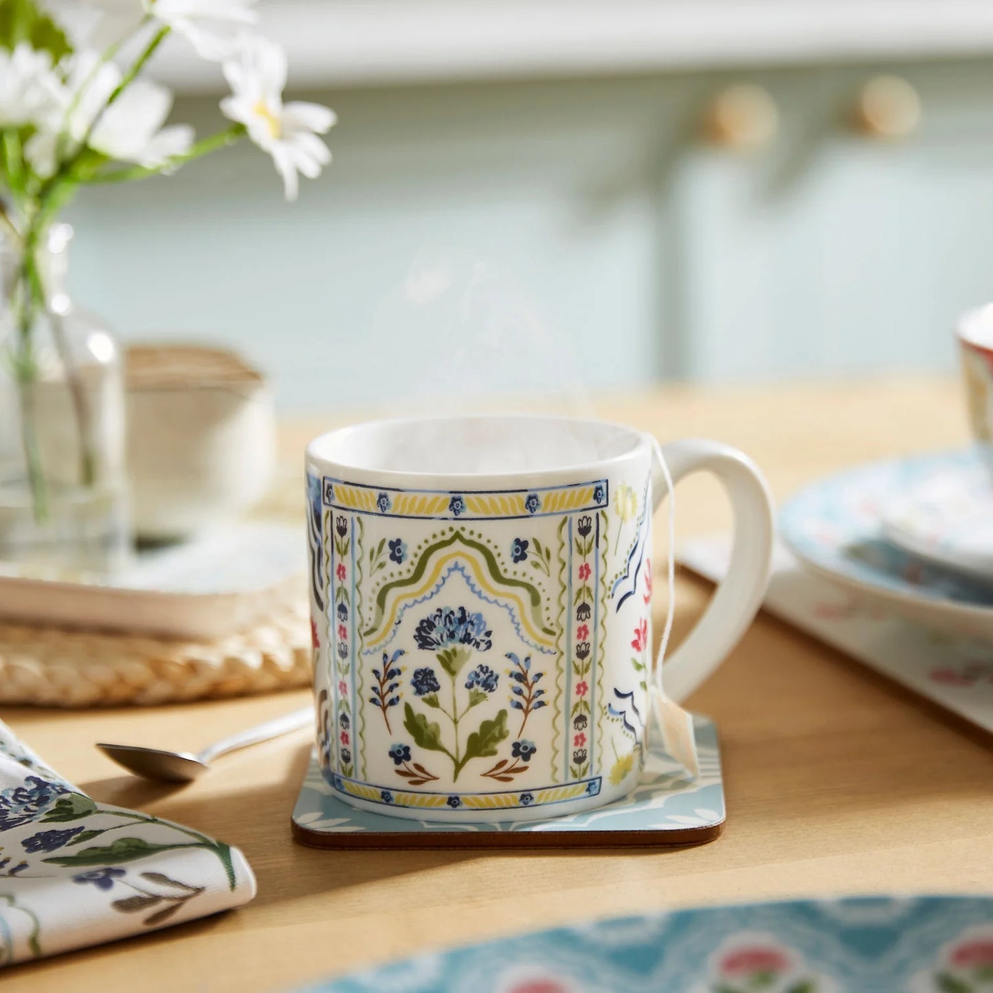 Boho Floral New Bone China Mug