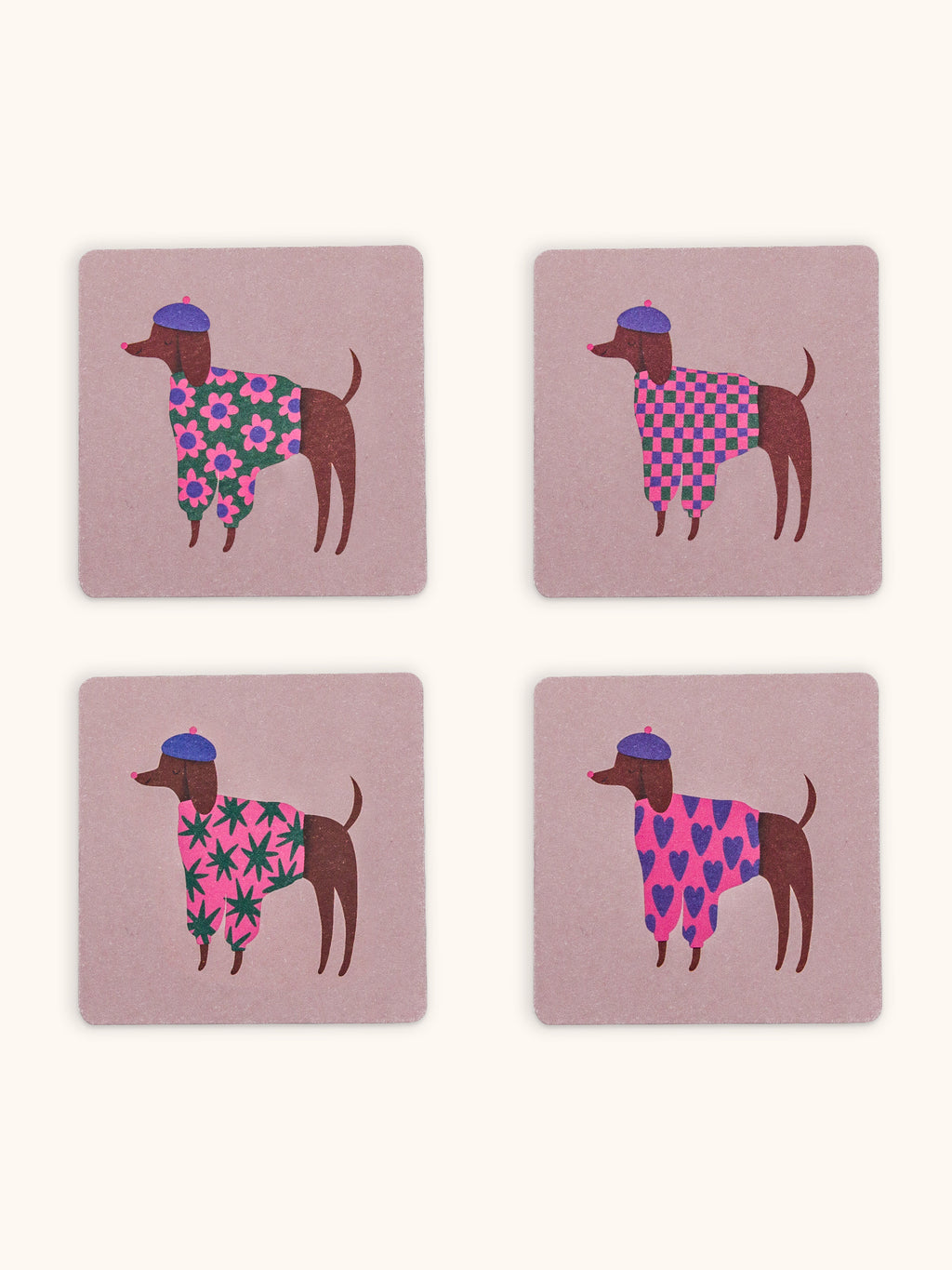 Bonjour, Mes Amis Mini Note Card Set with Stickers