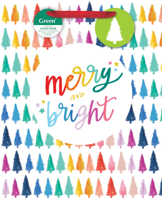 Bright Holiday Inspiration Large Gift Bag