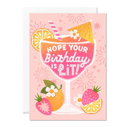 Hope Your Birthday Is Lit Card