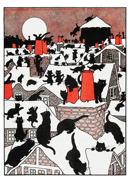 Charles Robinson A Black Cat Holiday Boxed Cards