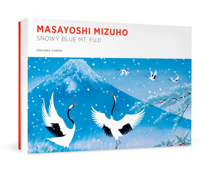 Masayoshi Mizuho Snowy Blue Mt.Fuji Holiday Boxed Cards