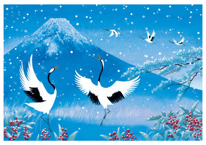 Masayoshi Mizuho Snowy Blue Mt.Fuji Holiday Boxed Cards
