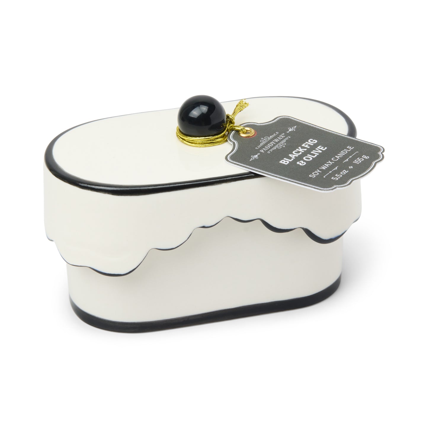 Cherie Porcelain Black Fig + Olive Candle