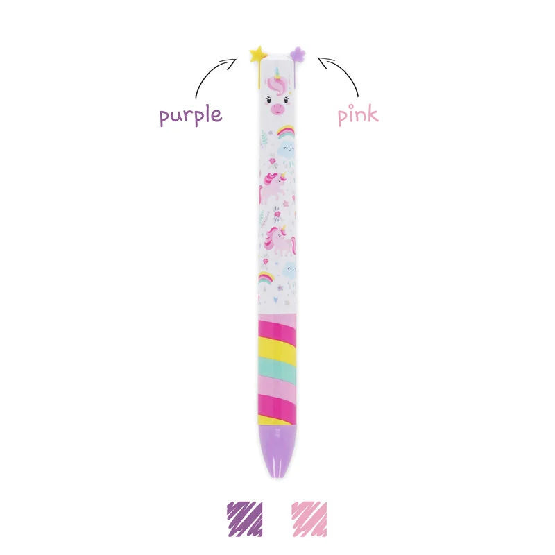 Click + Clack - Two Colour Ballpoint Pen - Unicorn