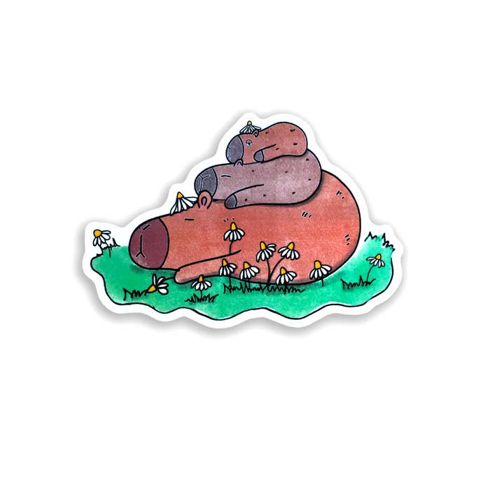 S40 Capybara Sticker Vinyl Sticker
