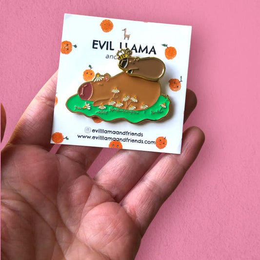 @34 Capybarbaras Enamel Pin