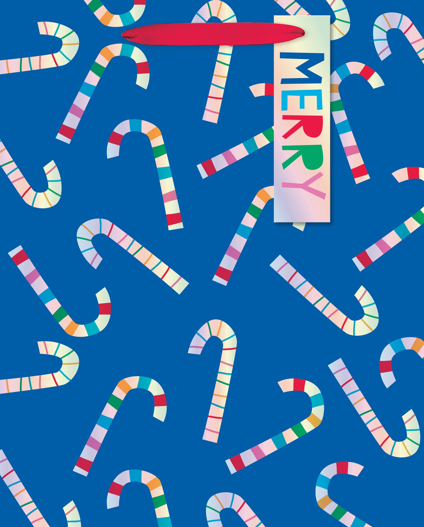 Colorful Christmas Large Gift Bag