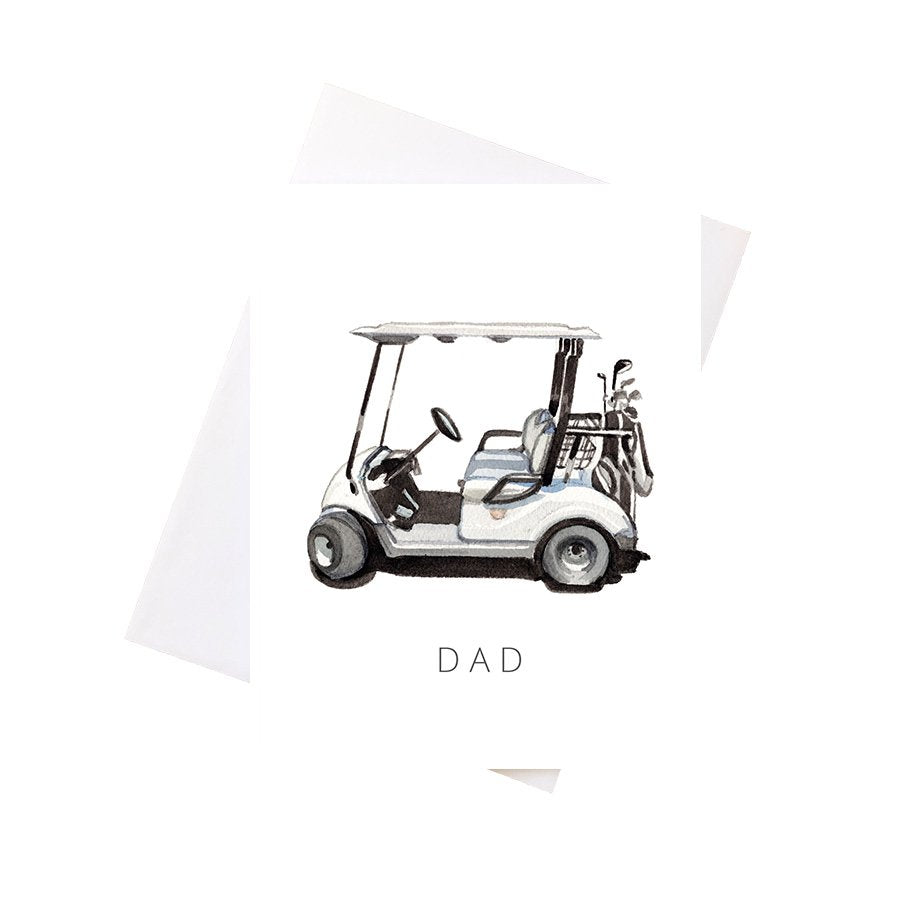Dad Golf Cart Card