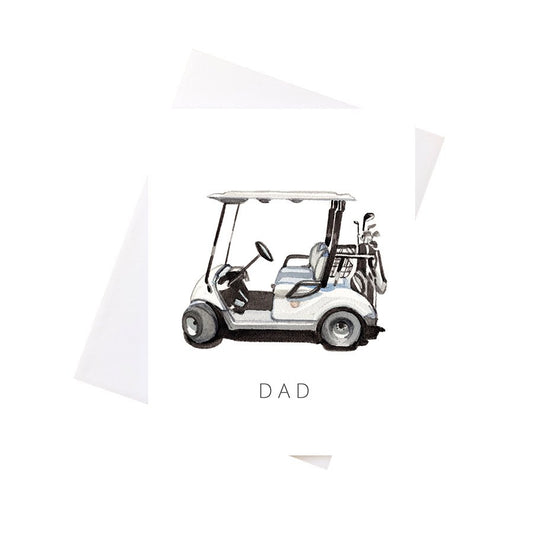 Dad Golf Cart Card