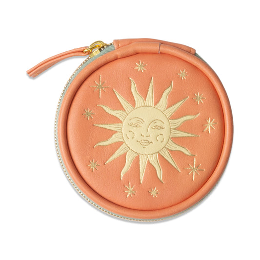 Vegan Leather Pill Case Terracotta Sun