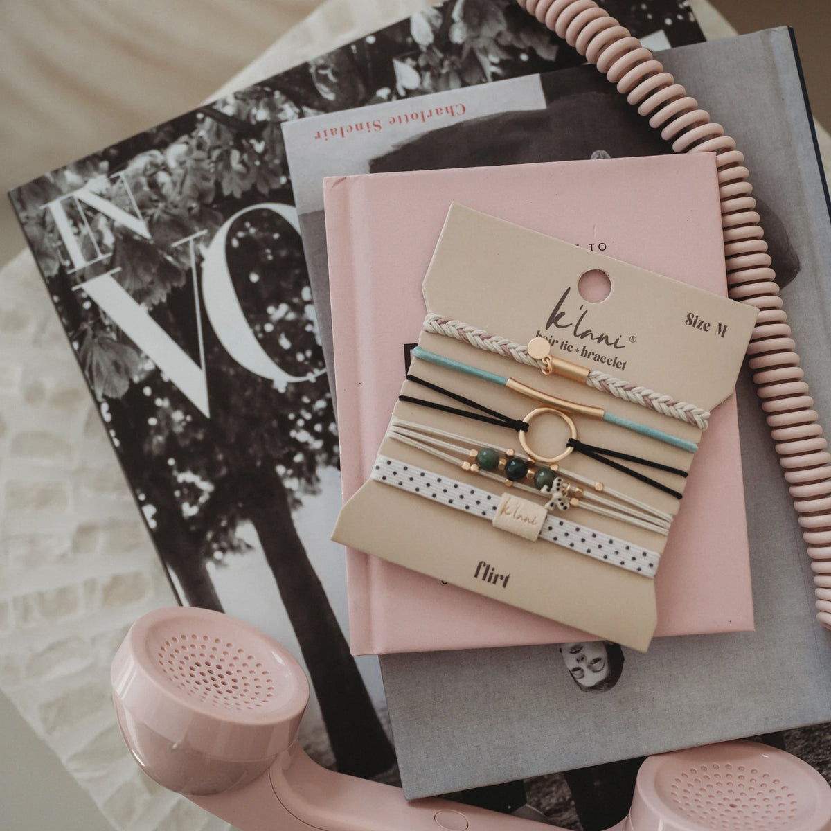 Flirt Hair Tie + Bracelets