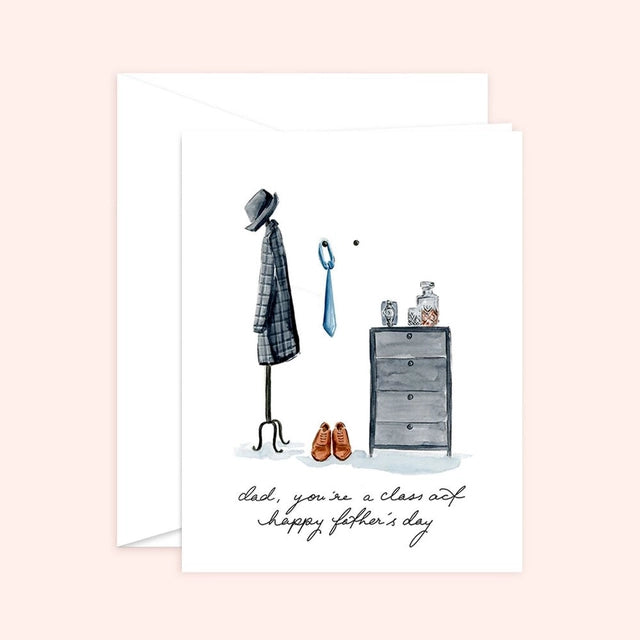 Dad's a Class Act Father's day card