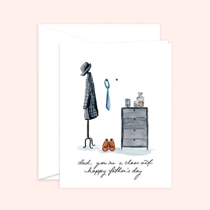 Dad's a Class Act Father's day card