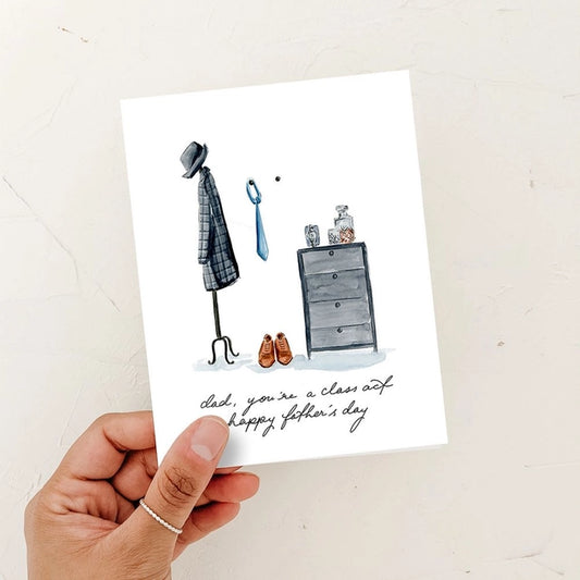 Dad's a Class Act Father's day card