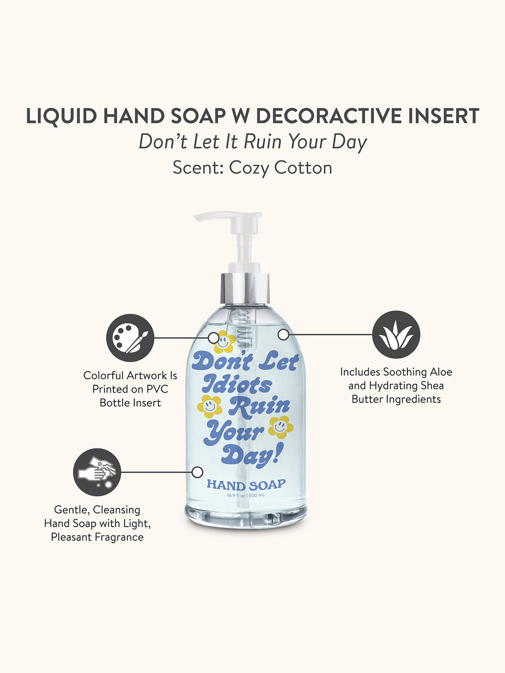 Cozy Cotton Liquid Hand Decorative Insert